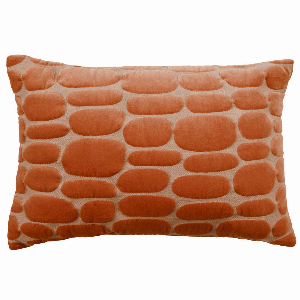 Boulder Embroidered Feather Cushion Sunset