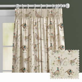 Bowmont Printed Made to Measure Curtains Pheasantbedding sets ,throw blankets 