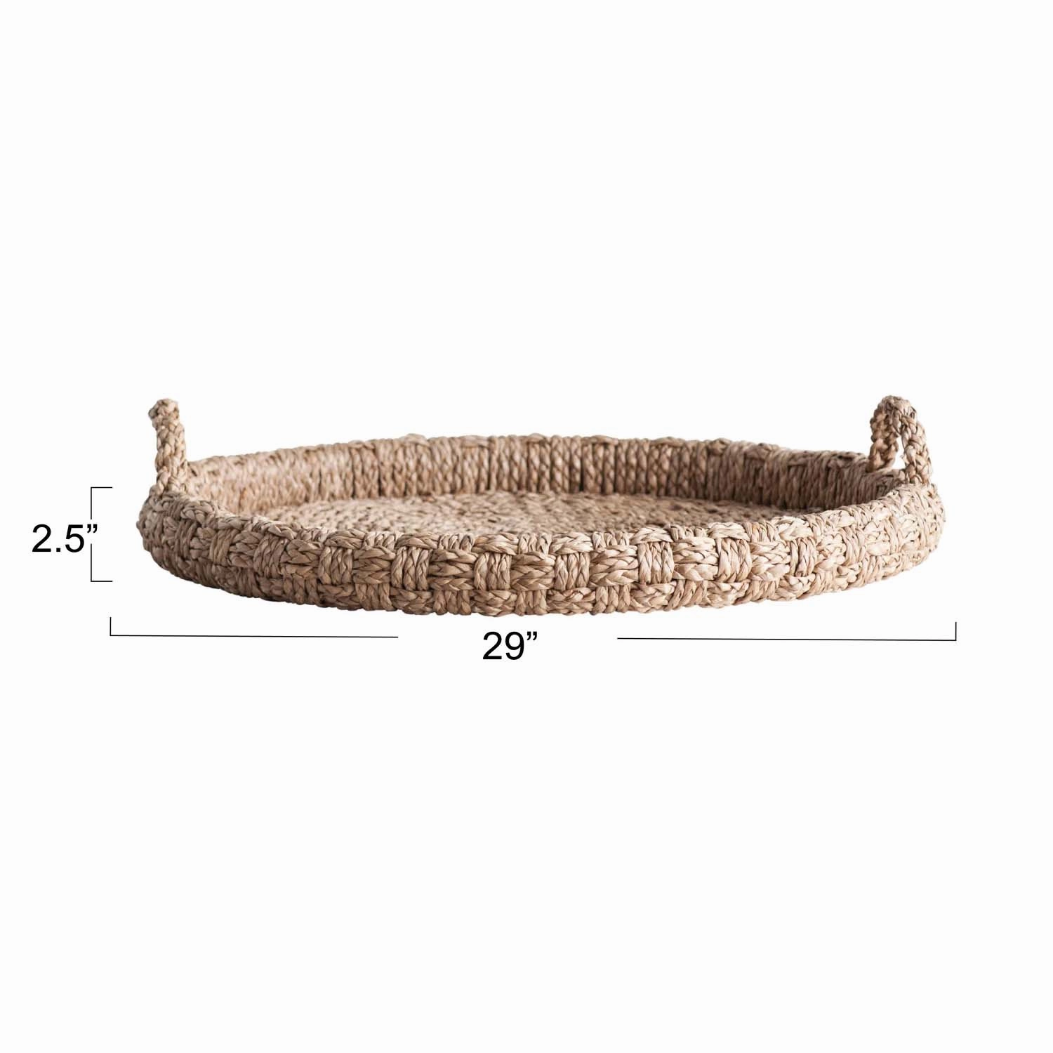 Braided Bankuan Tray with Handles - 29"