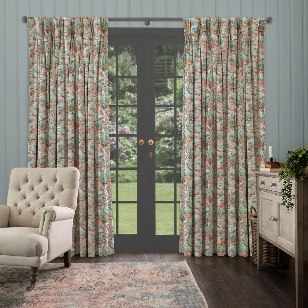 Braithwaite Printed Made to Measure Curtains Russett