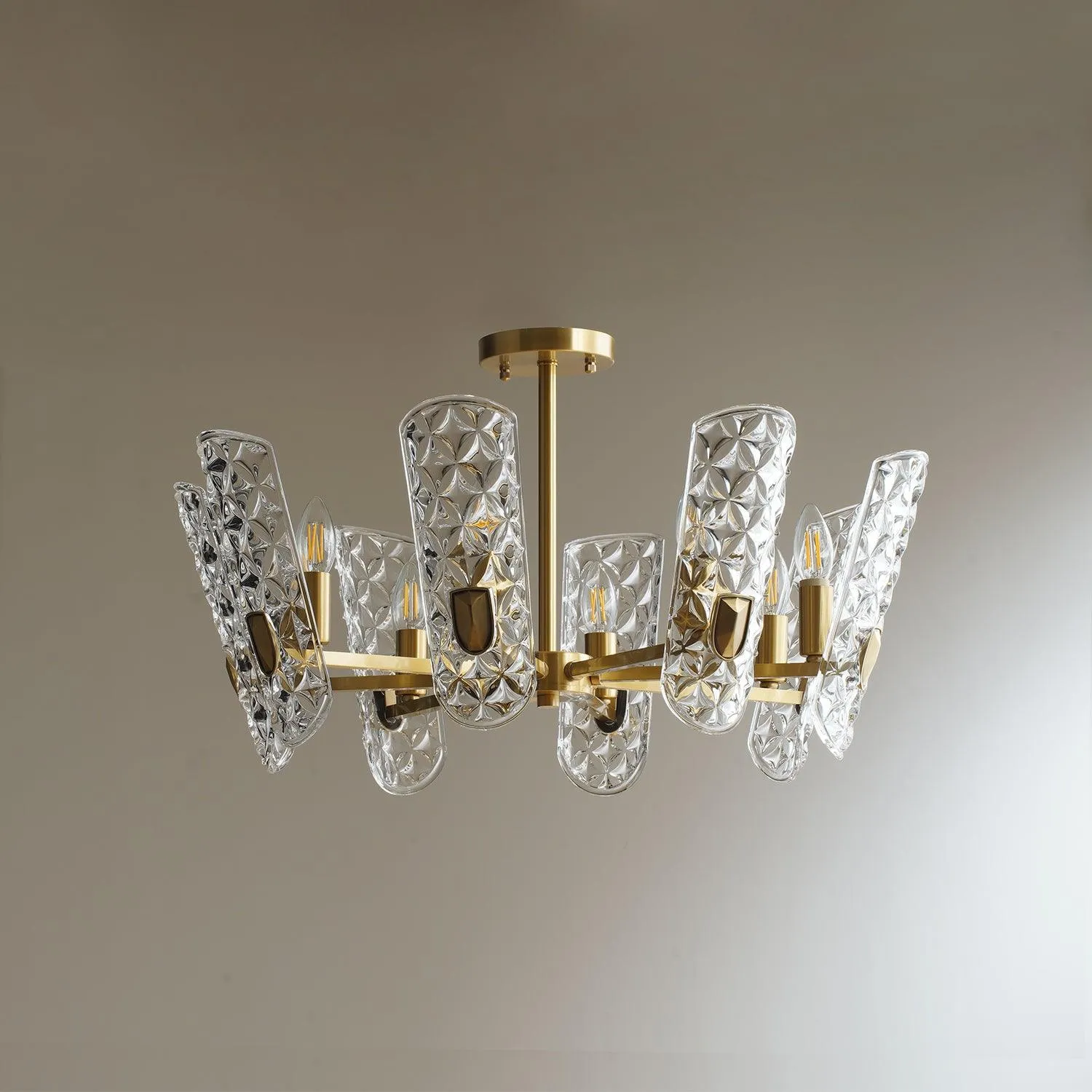 Brass Central Chandelier
