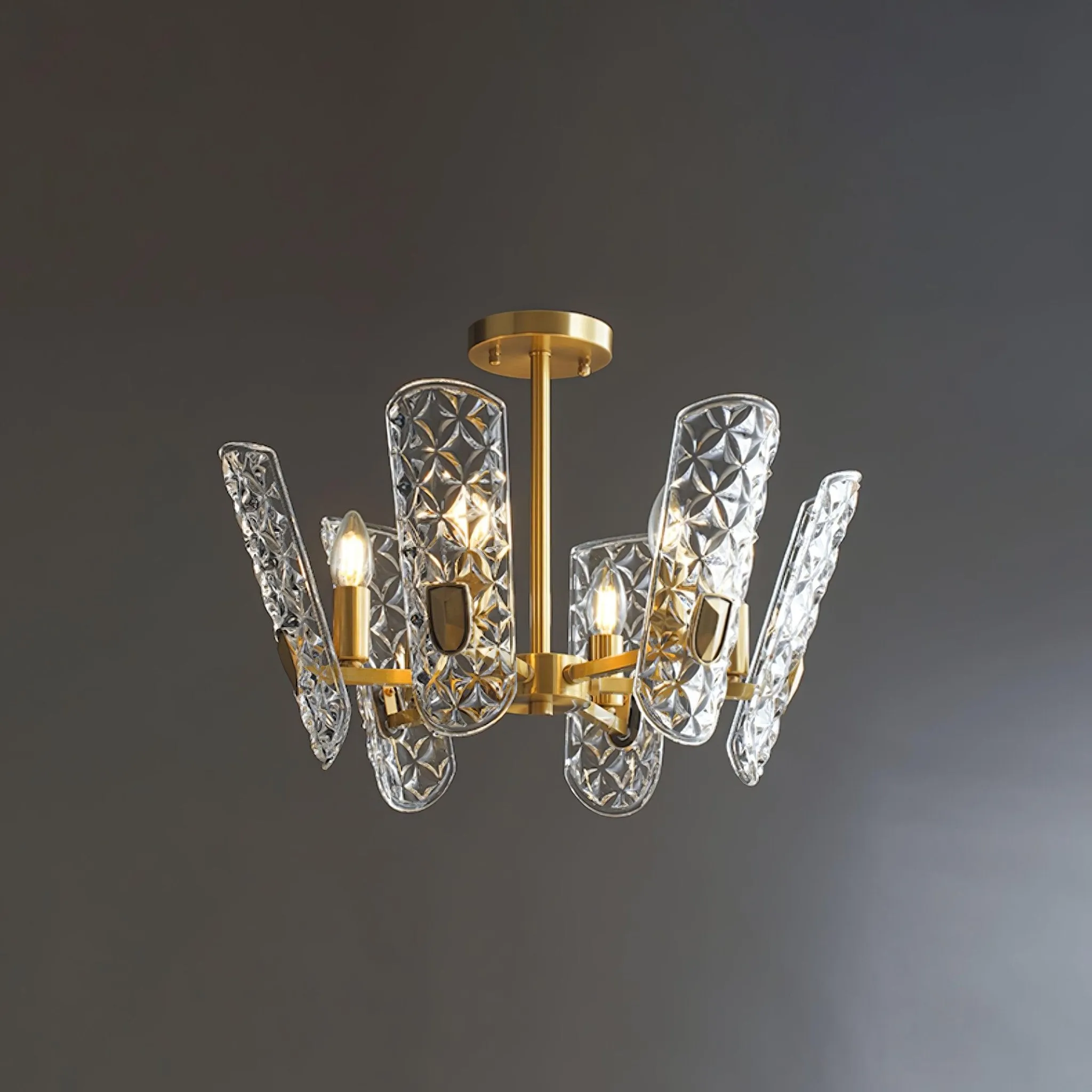 Brass Central Chandelier