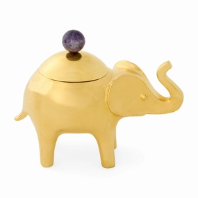 Brass Elephant Boxdecorative storage box ,stackable storage box 