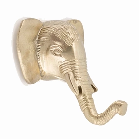 Brass Elephant Hook - 3" Tallnordic style desktop ornaments