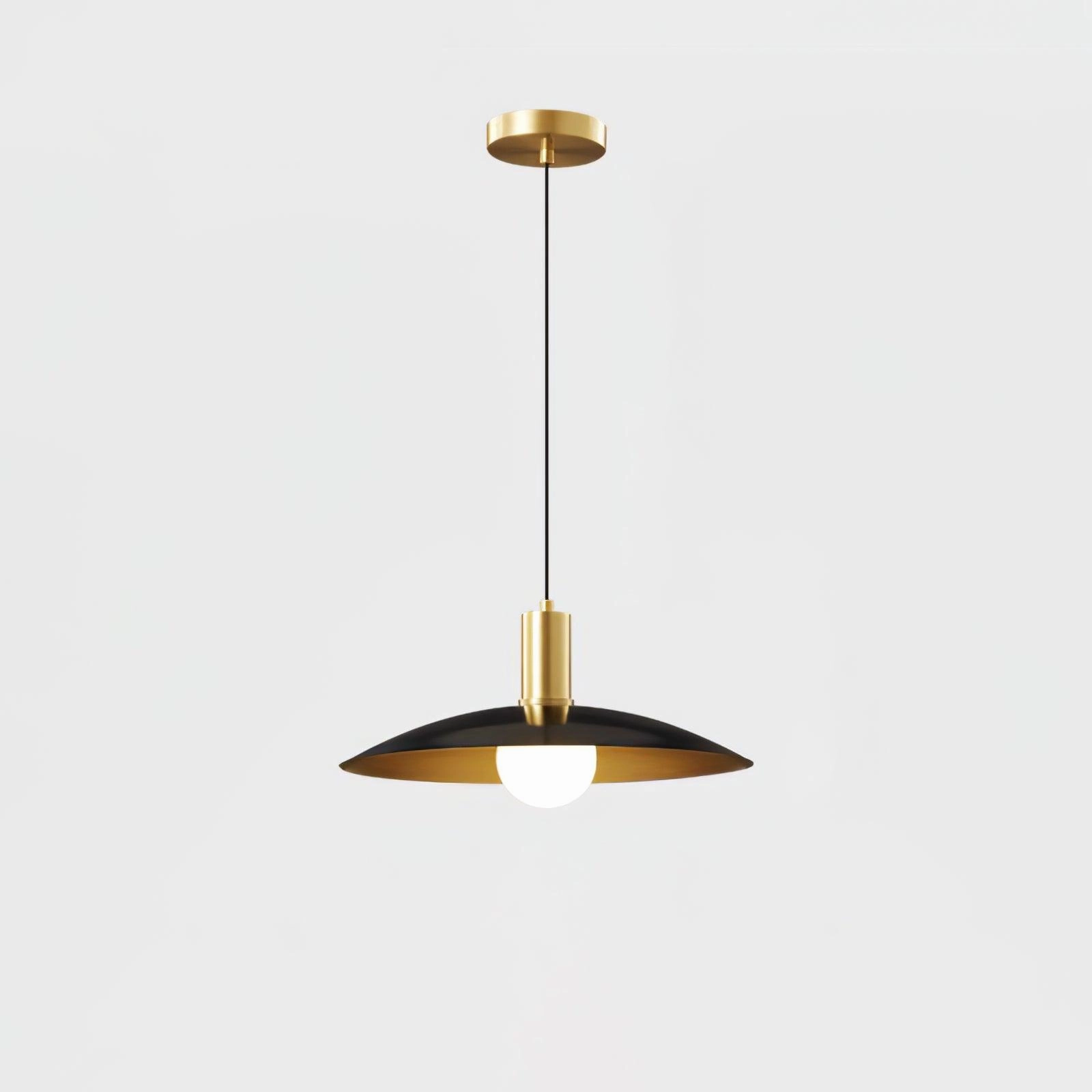 Brass Flared Pendant Lamp