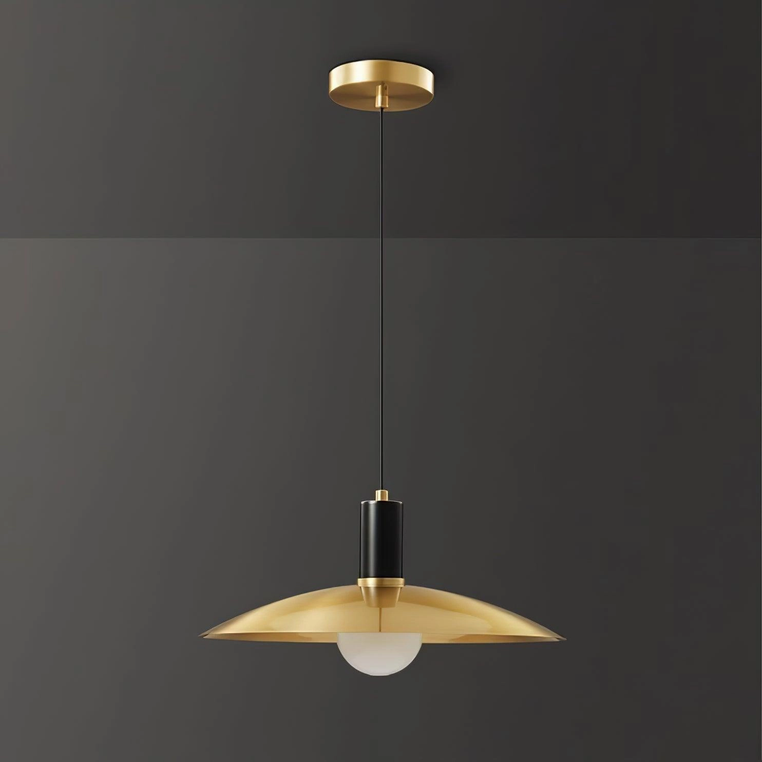 Brass Flared Pendant Lamp