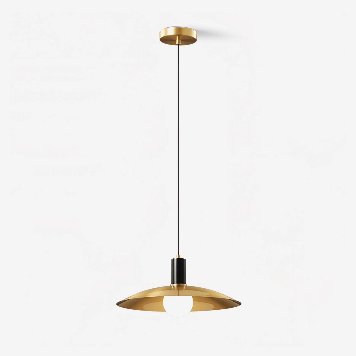 Brass Flared Pendant Lamp