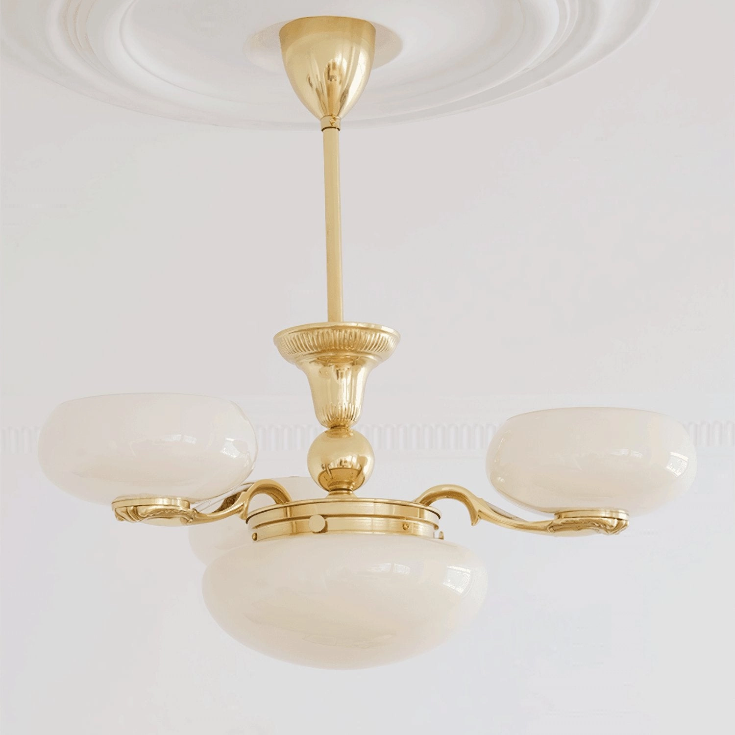 Brass Radiance Orb Chandelier
