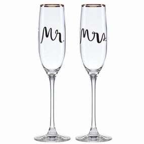 Bridal Party 2-Piece Champagne Flute Setglass cups ,personalized mugs 