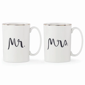 Bridal Party "Mr" & "Mrs" 2-Piece Mug Setmodern kitchen decor ,kitchen dinner set ,dinnerware 