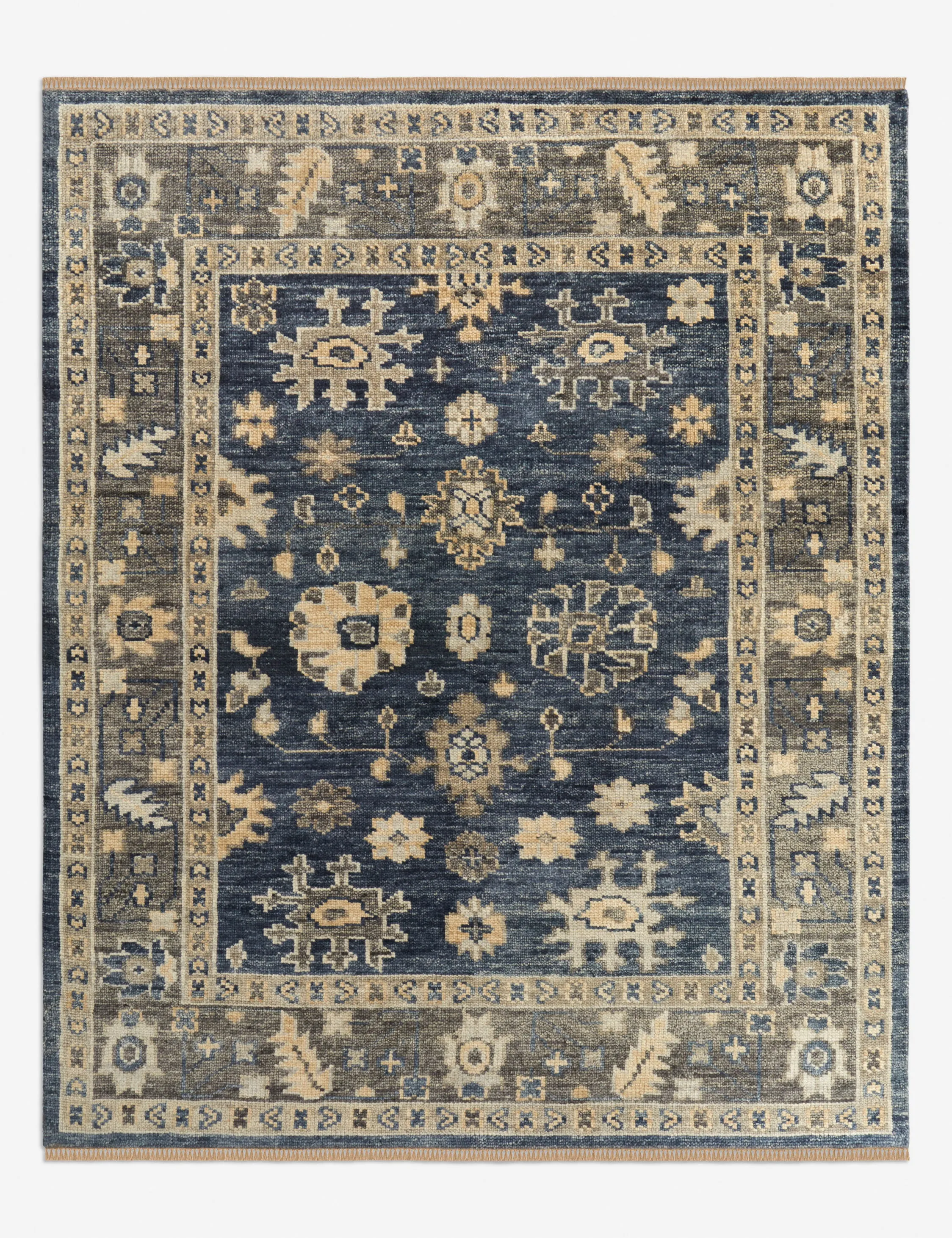 Bridger Hand-Knotted Wool Rugmodern color block patchwork rug