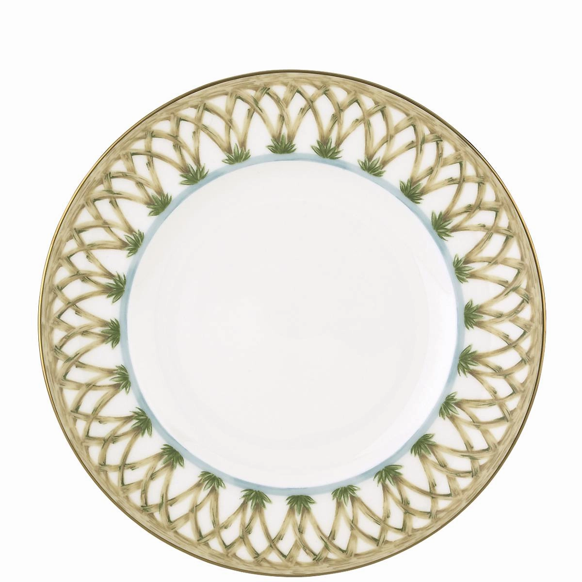 British Colonial Bamboo Accent Platemodern kitchen decor ,kitchen dinner set ,dinnerware 