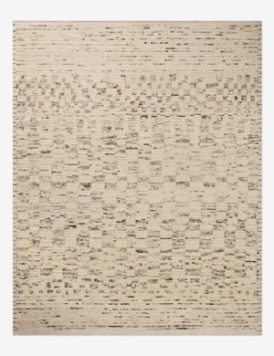 Briyana I Hand-Knotted Wool Rug by Amber Lewis x Loloimodern color block patchwork rug