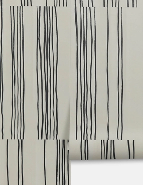 Broken Stripe Wallpaper by Sarah Sherman Samuelnordic style wall decor