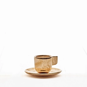 Bronze Espresso Cup and Saucernordic minimalist vase
