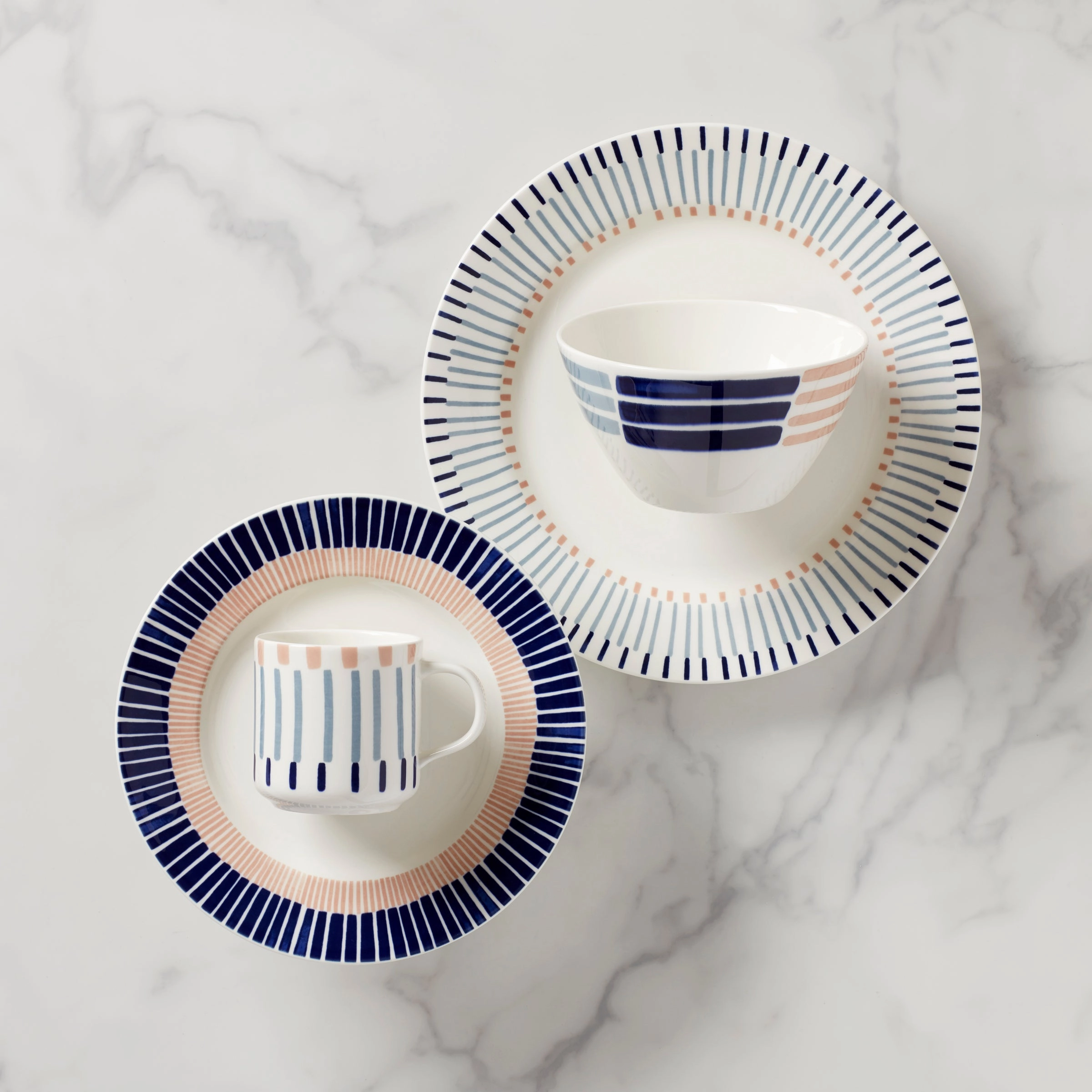 Brook Lane 4-Piece Place Settingmodern kitchen decor ,kitchen dinner set ,dinnerware 