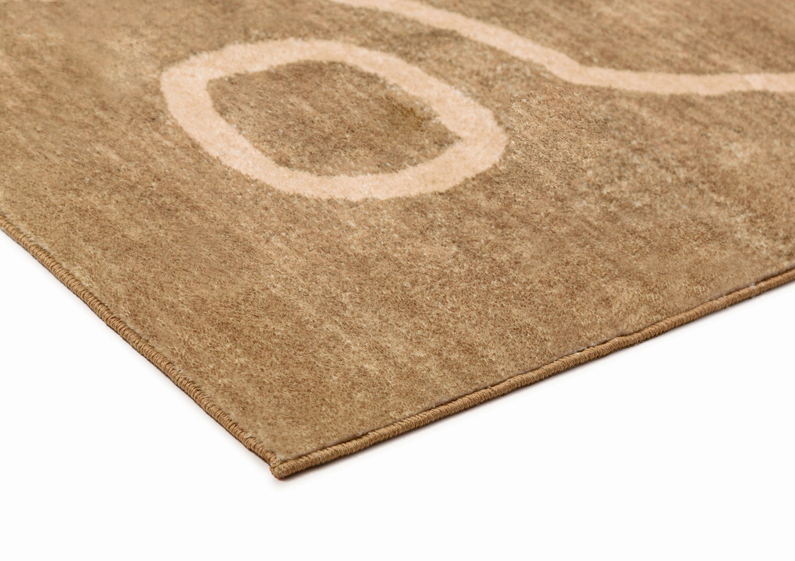 Bruna Brown Hand Drawn Washable Rug