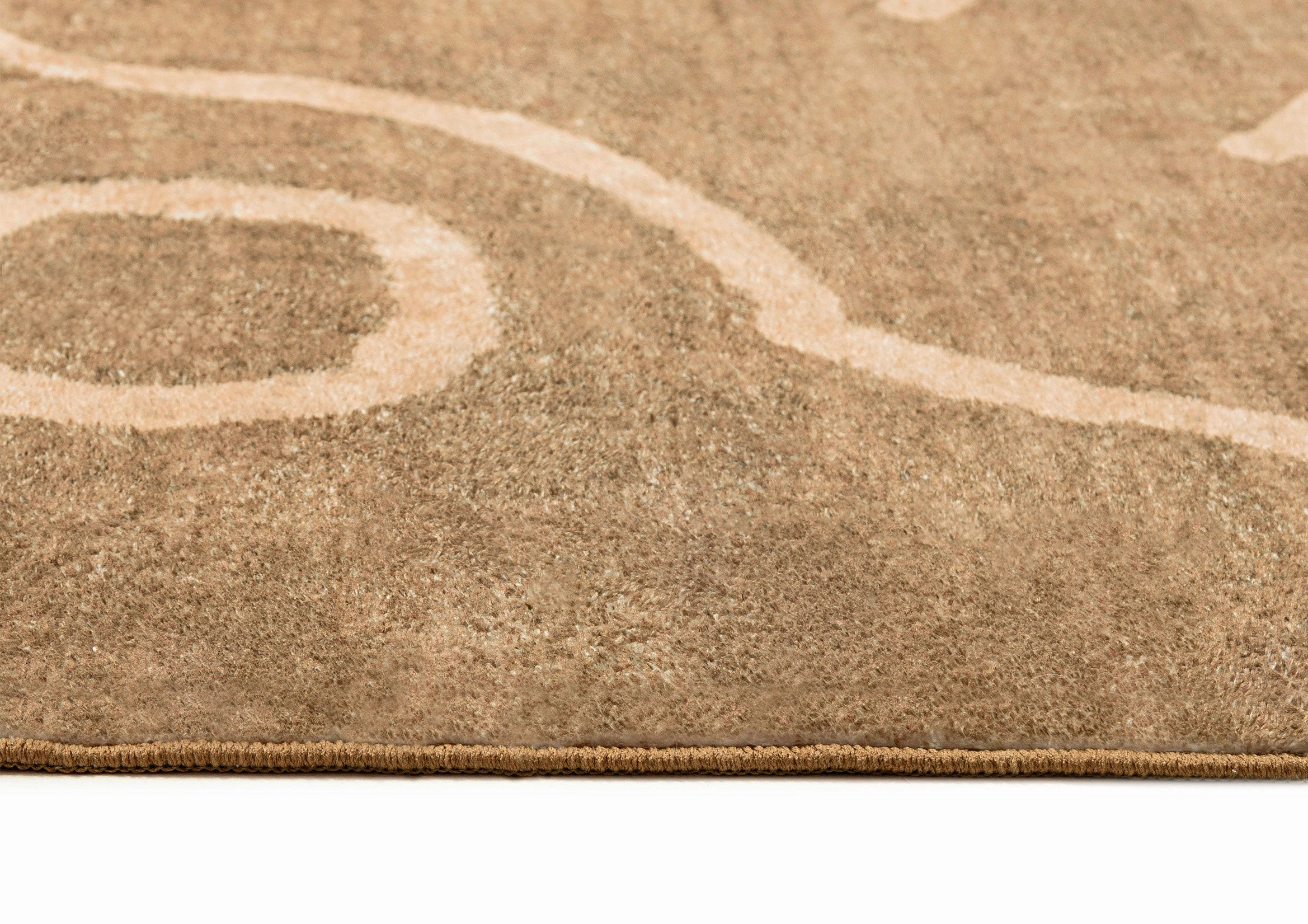 Bruna Brown Hand Drawn Washable Rug