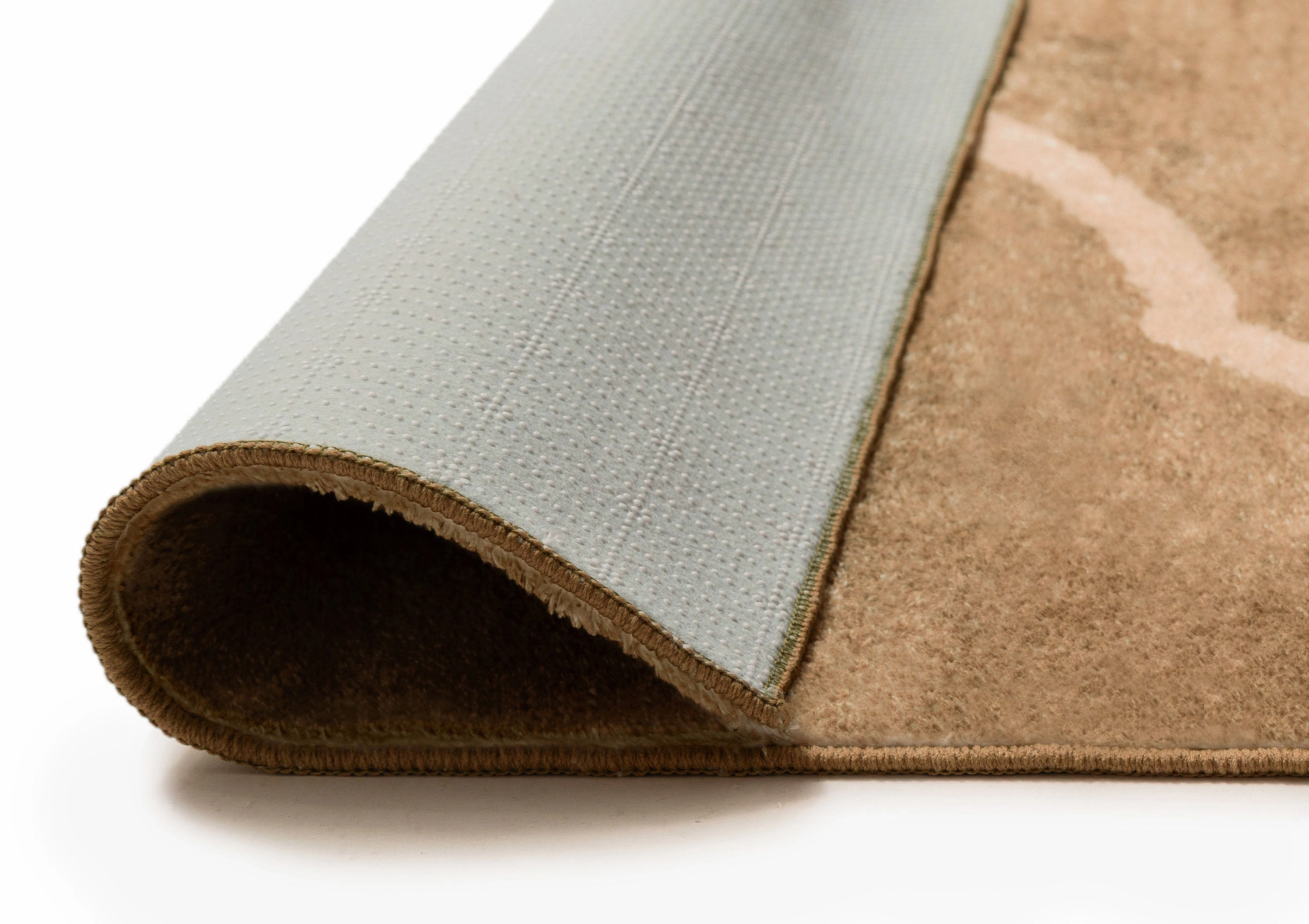 Bruna Brown Hand Drawn Washable Rug