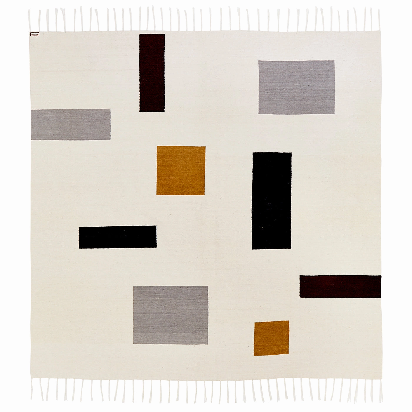 Brushed Alpaca Mondrian Coverlet