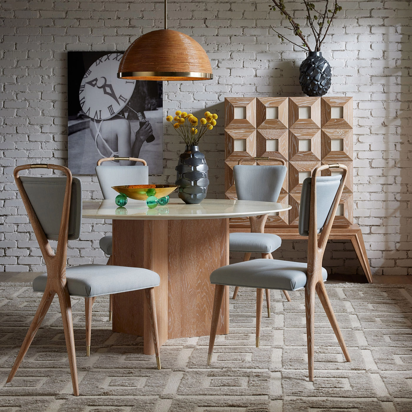 Brussels Y-Base Dining Table