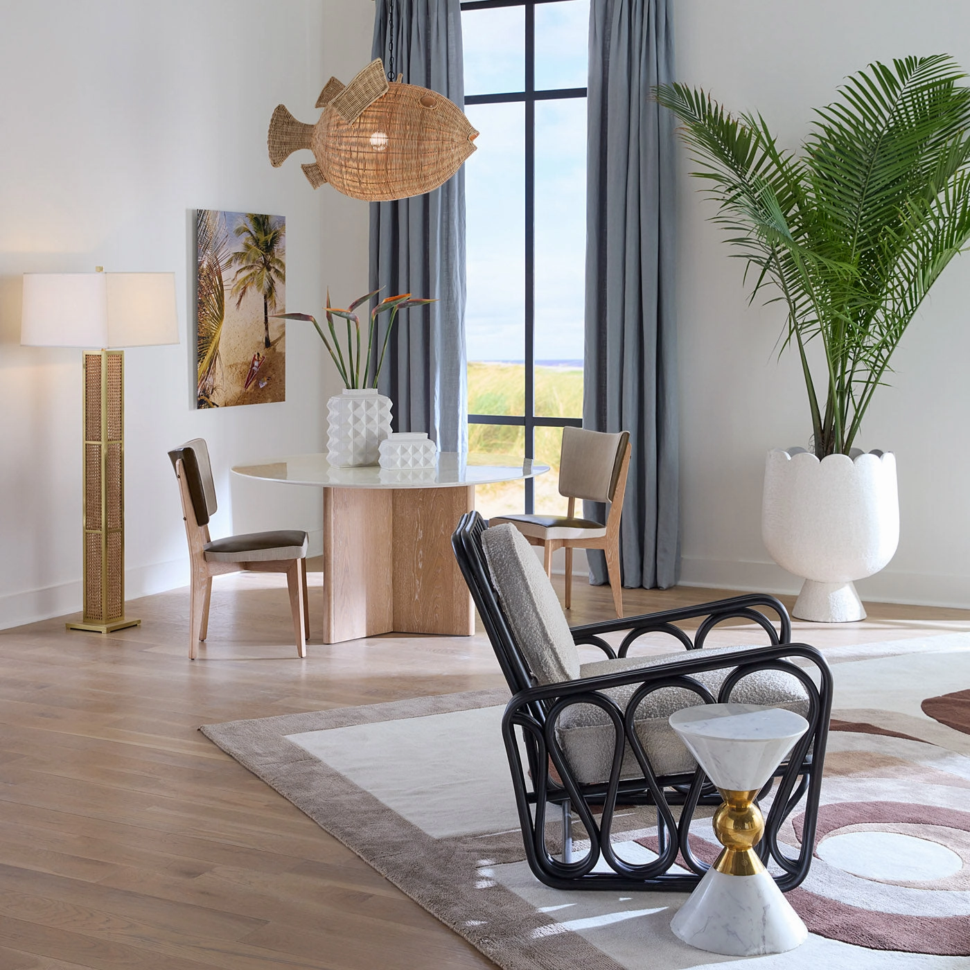 Brussels Y-Base Dining Table