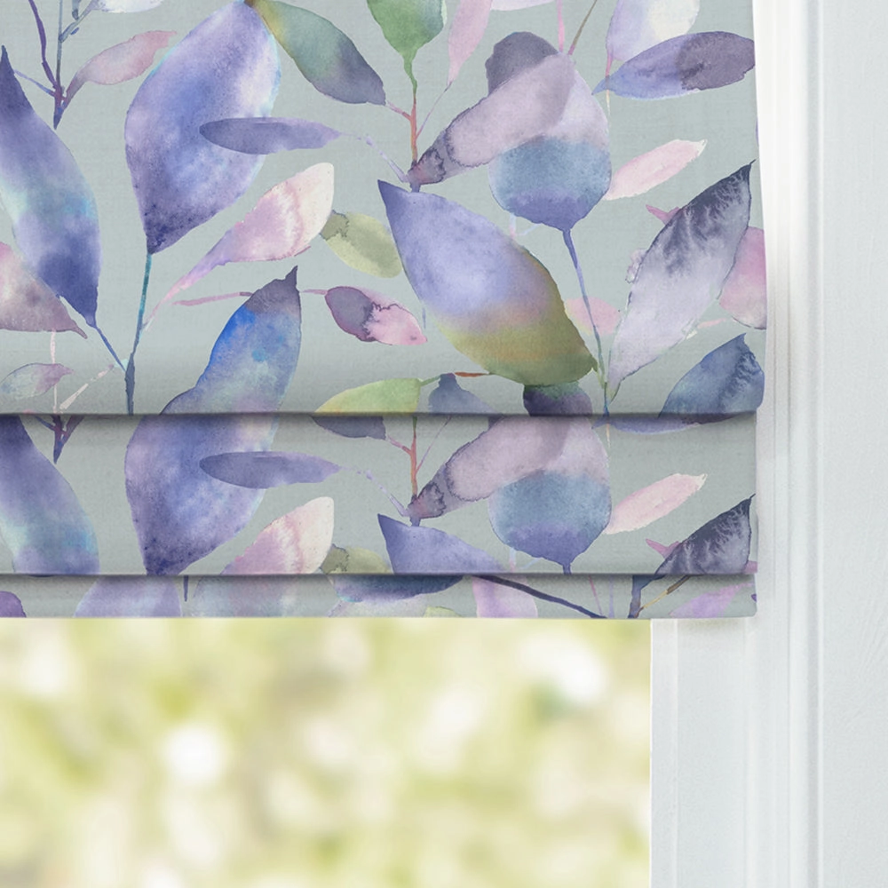 Brympton Printed Cotton Made to Measure Roman Blinds Duck Egg
