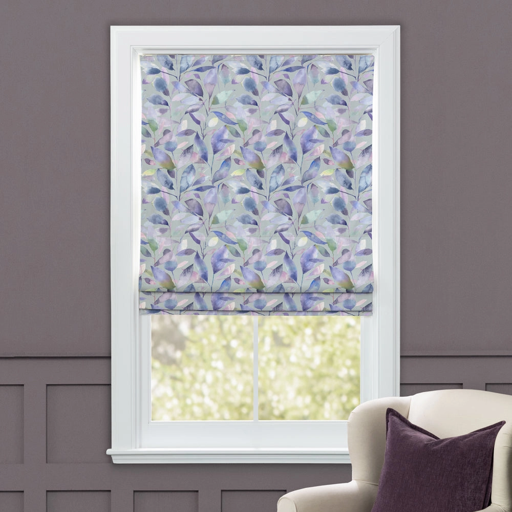 Brympton Printed Cotton Made to Measure Roman Blinds Duck Egg
