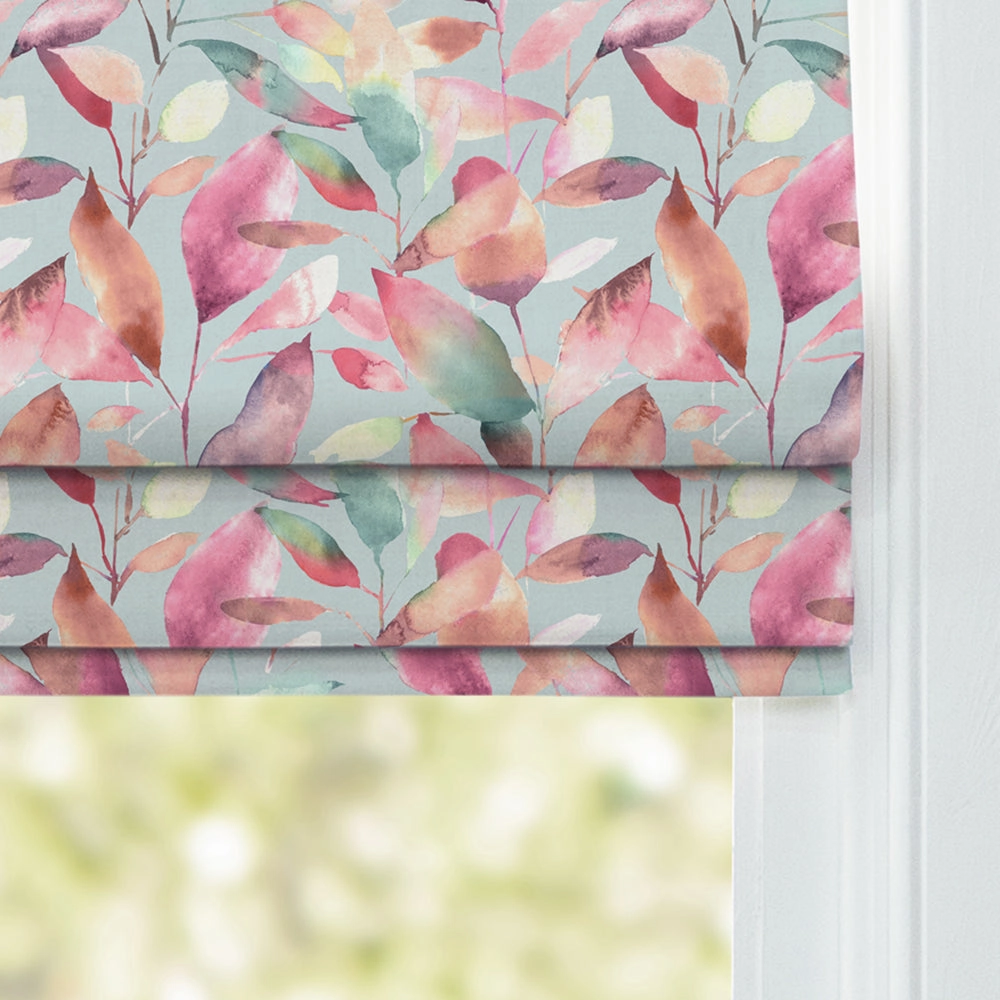 Brympton Printed Cotton Made to Measure Roman Blinds Russett