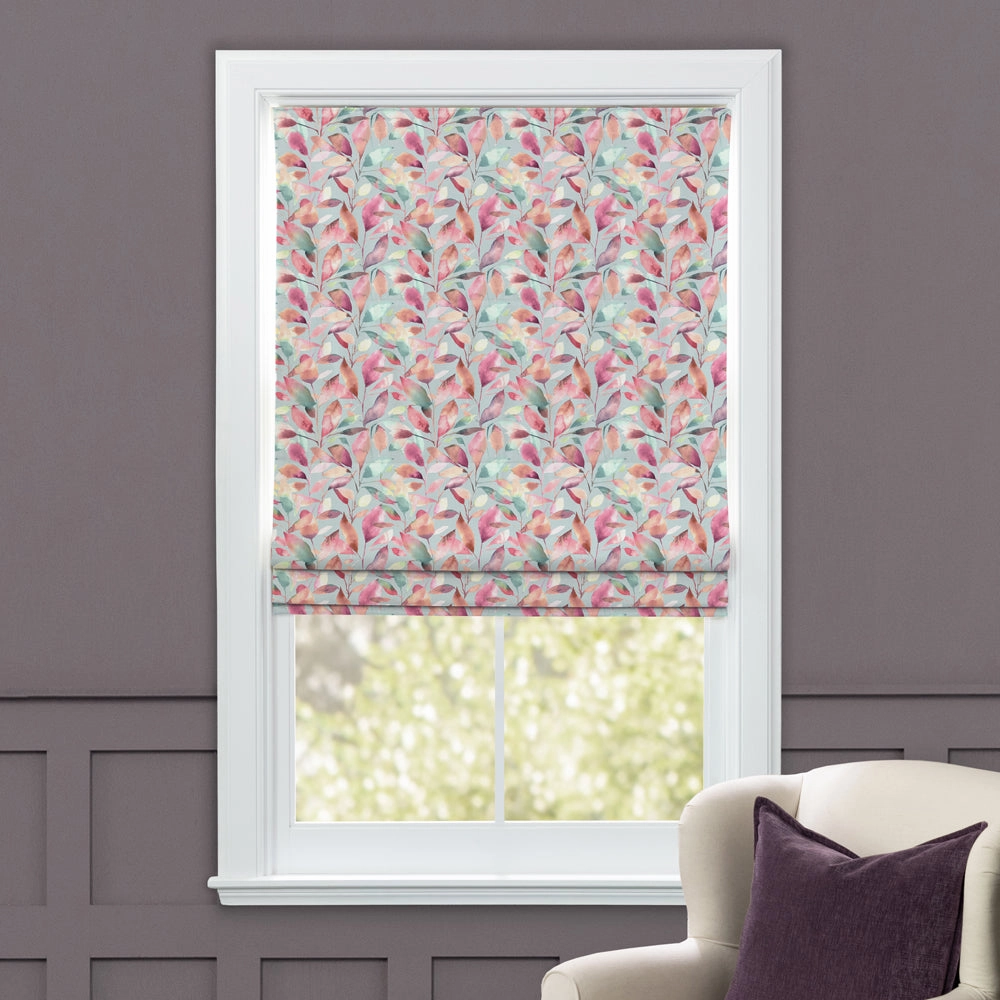 Brympton Printed Cotton Made to Measure Roman Blinds Russett