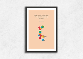 Build Your Tomorrow 3modern abstract painting decor