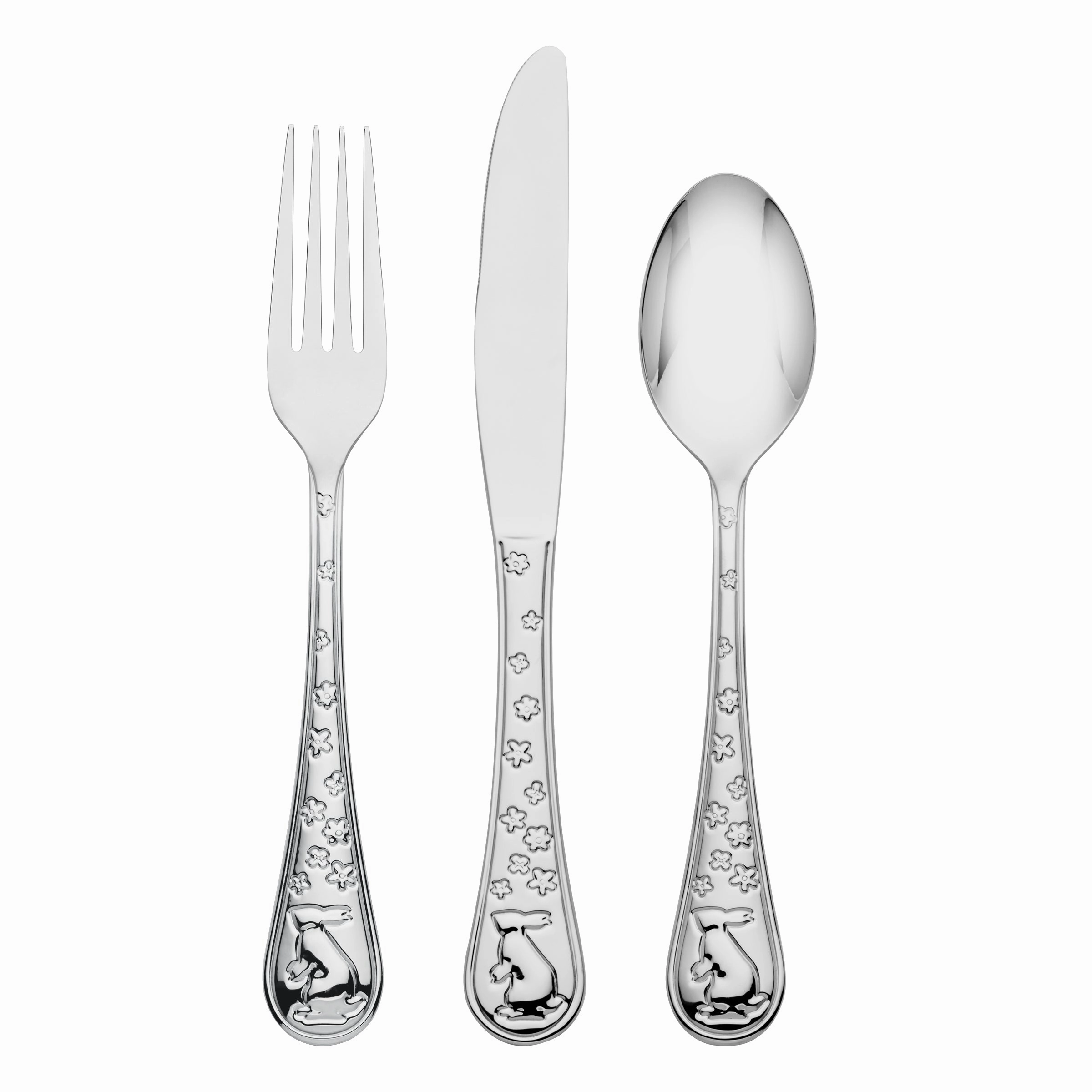Bunny Hop 12 Piece Flatware Seteco-friendly bamboo fiber tableware set 