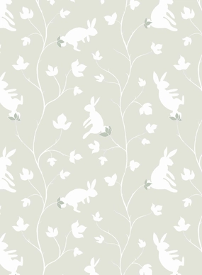 Bunny Tree, Wallpapernordic minimalist wallpaper