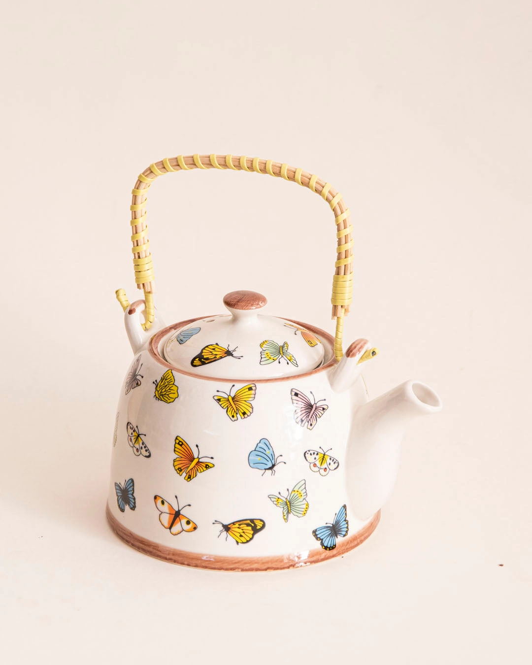 Butterfly Ceramic Tea Kettle