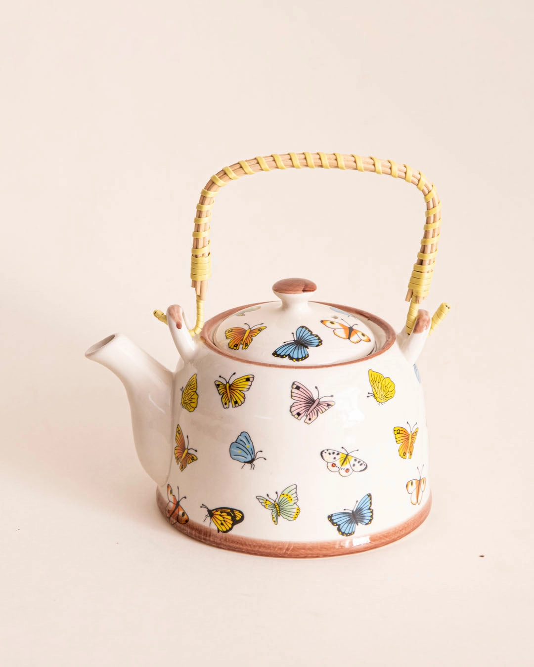 Butterfly Ceramic Tea Kettle