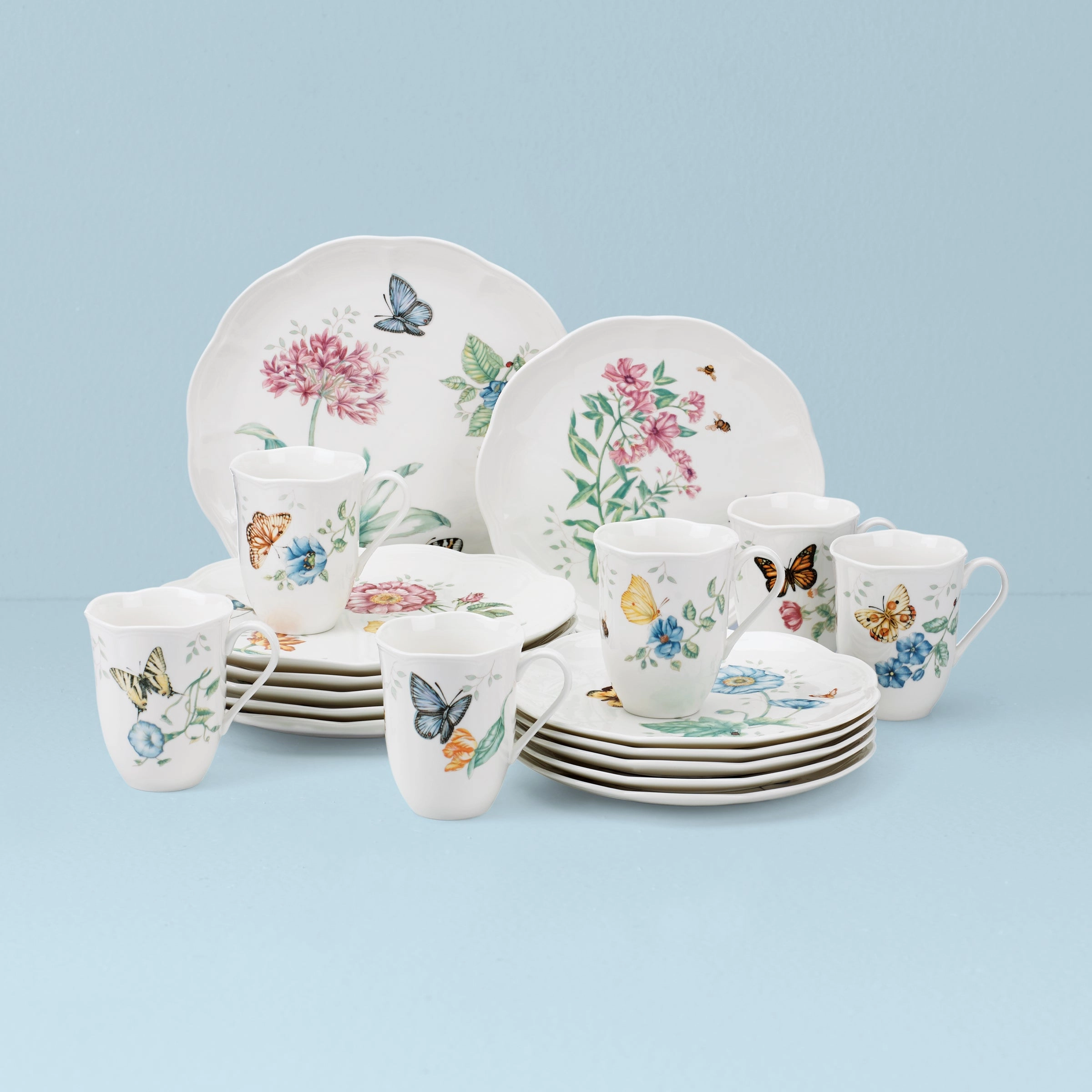 Butterfly Meadow 18-Piece Dinnerware Setmodern kitchen decor ,kitchen dinner set ,dinnerware 