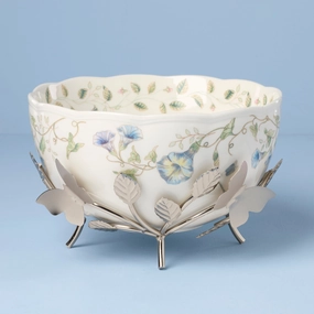 Butterfly Meadow 25th Anniversary Bowl With Standafternoon tea dessert tray