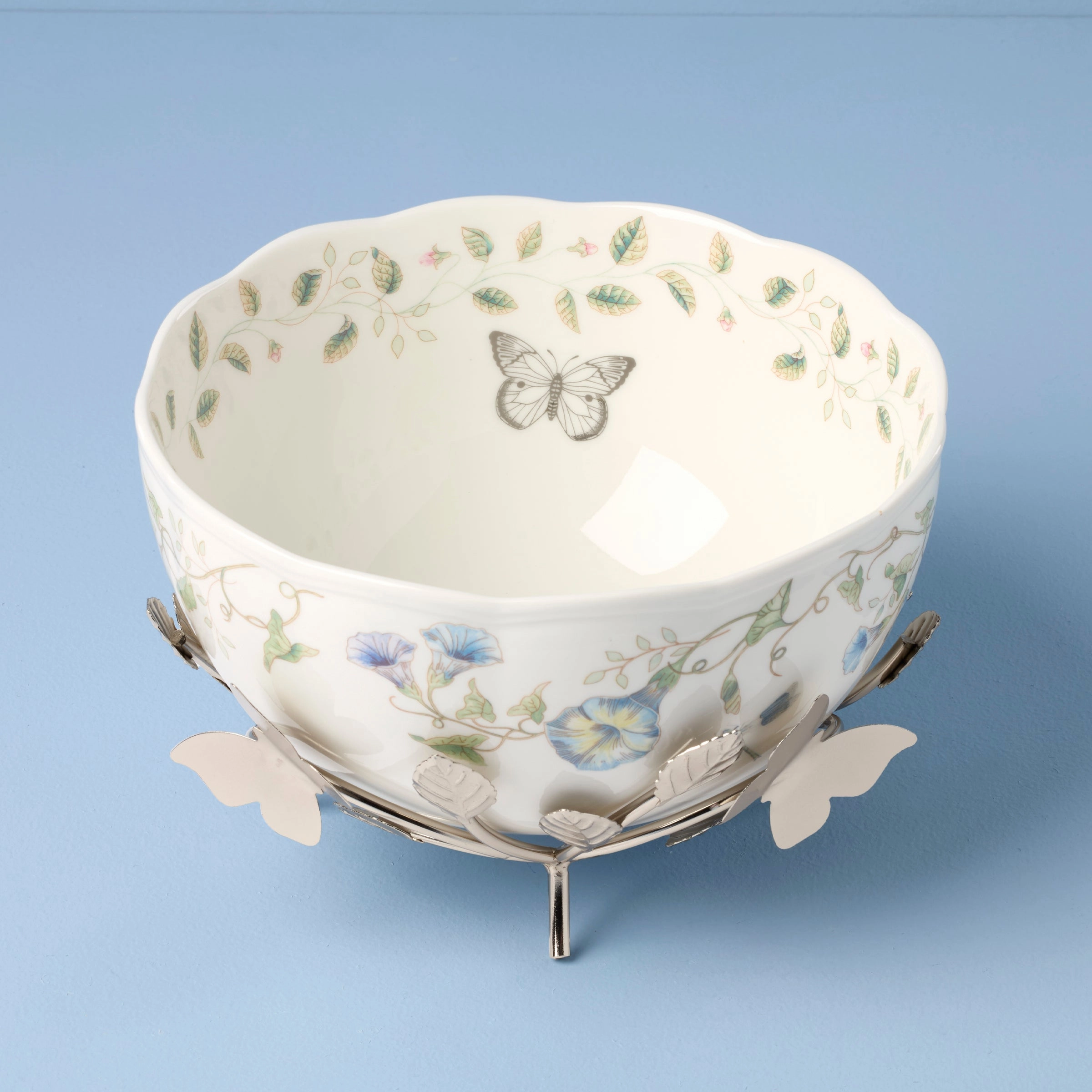 Butterfly Meadow 25th Anniversary Bowl With Stand