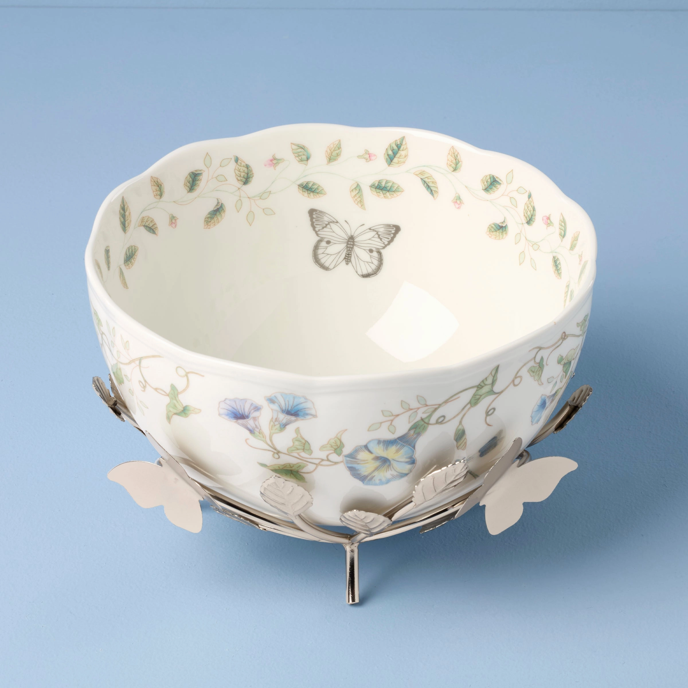 Butterfly Meadow 25th Anniversary Bowl With Stand