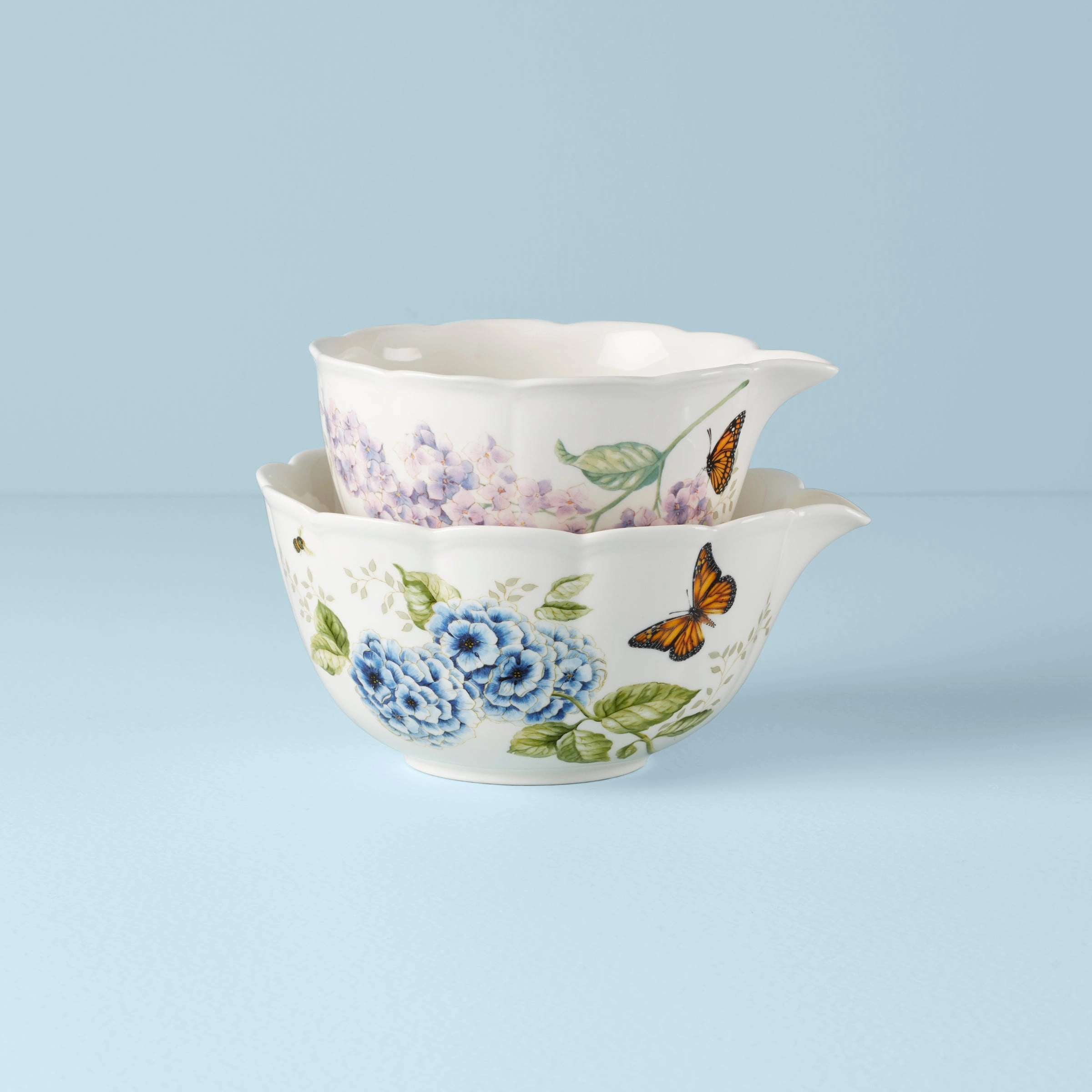 Butterfly Meadow 2-Piece Nesting Bowl Setafternoon tea dessert tray