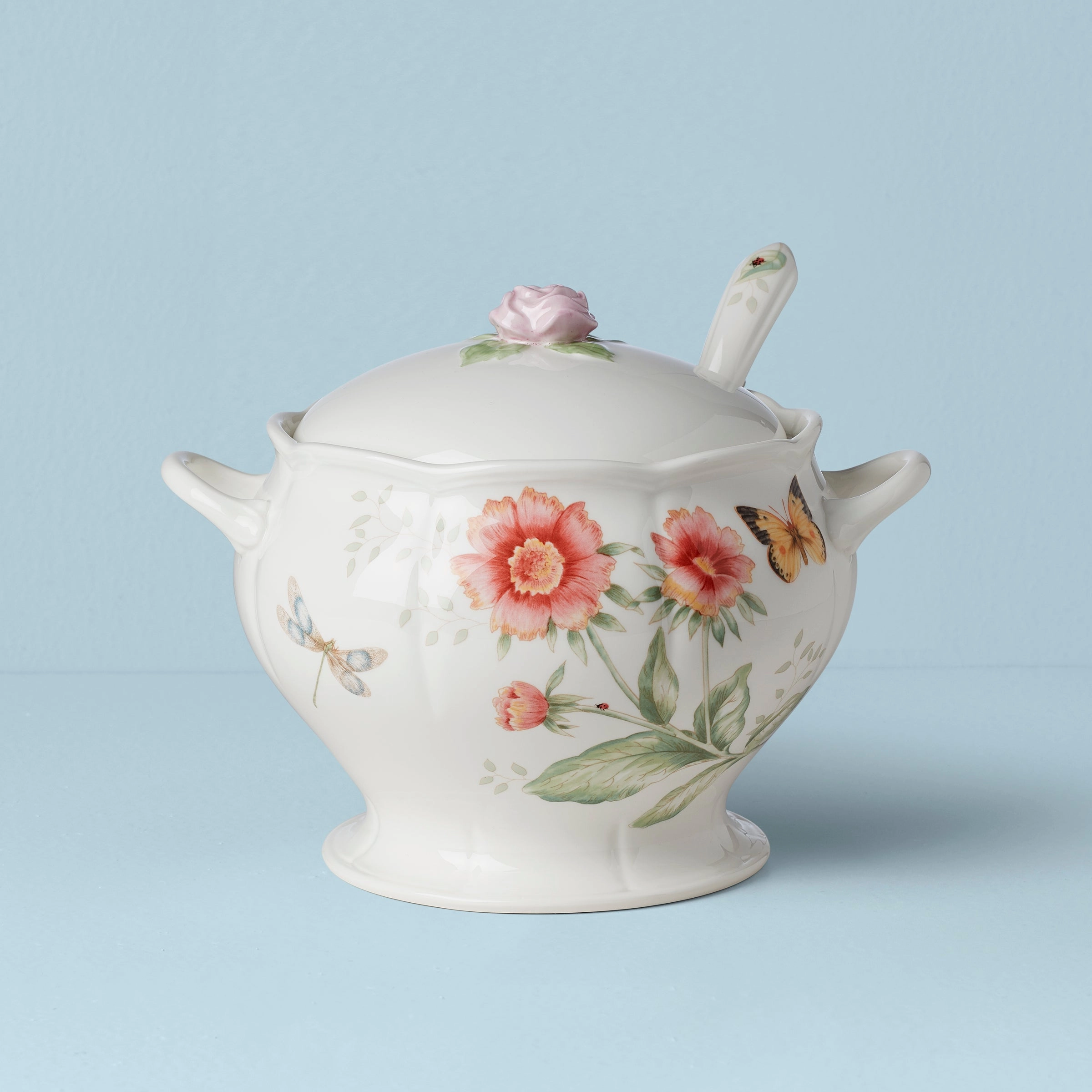 Butterfly Meadow 2-Piece Tureen & Ladle Setmodern kitchen decor ,kitchen dinner set ,dinnerware 