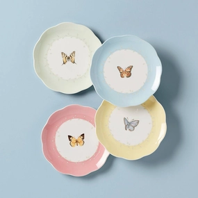 Butterfly Meadow 4-Piece Dessert Setmodern kitchen decor ,kitchen dinner set ,dinnerware 