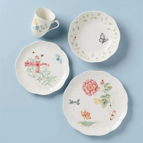 Butterfly Meadow 4-Piece Place Settingmodern kitchen decor ,kitchen dinner set ,dinnerware 
