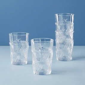Butterfly Meadow Clear Tall Glasses - Set Of 4glass cups ,personalized mugs 