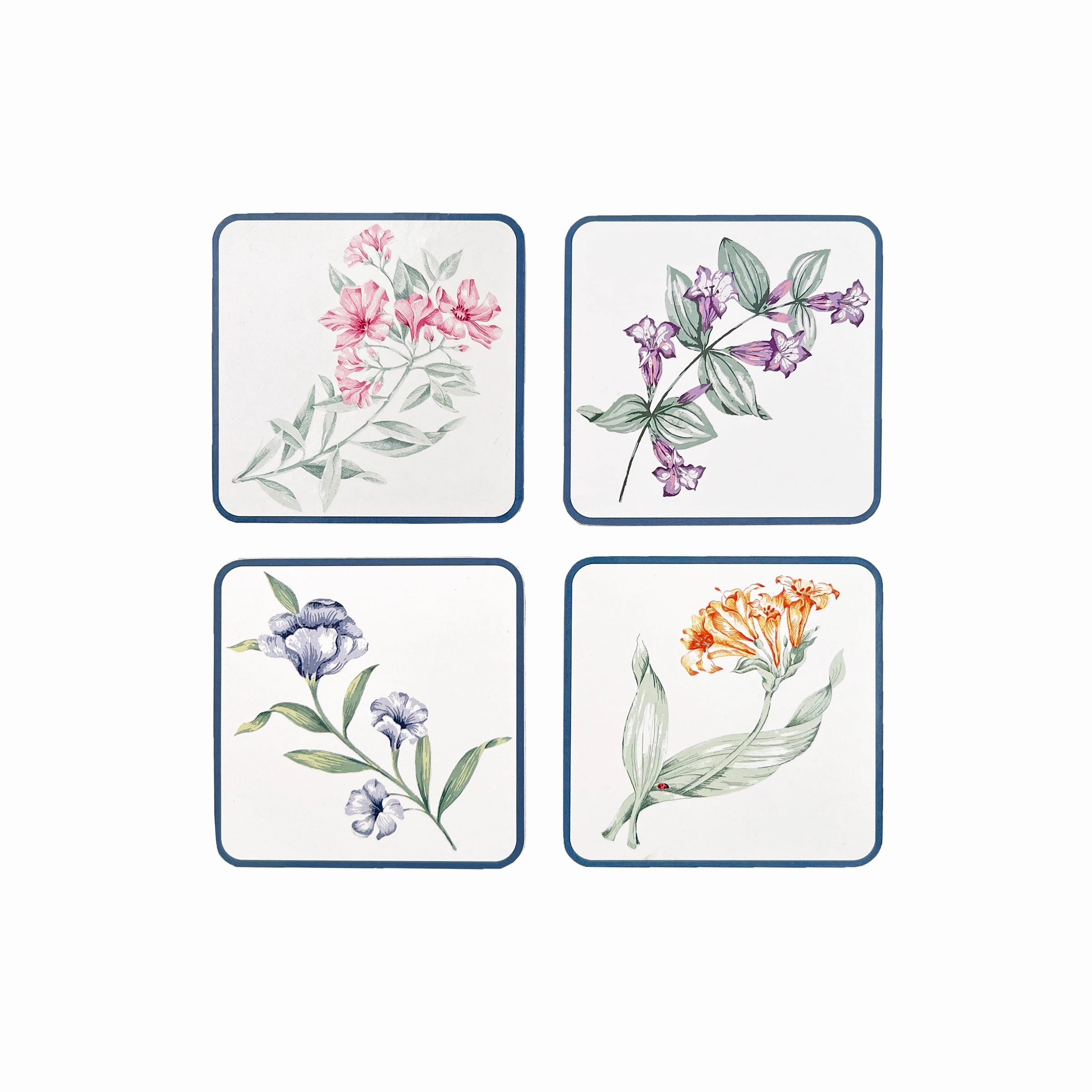 Butterfly Meadow Corkback Coasters - Set Of 4glass cups ,personalized mugs 