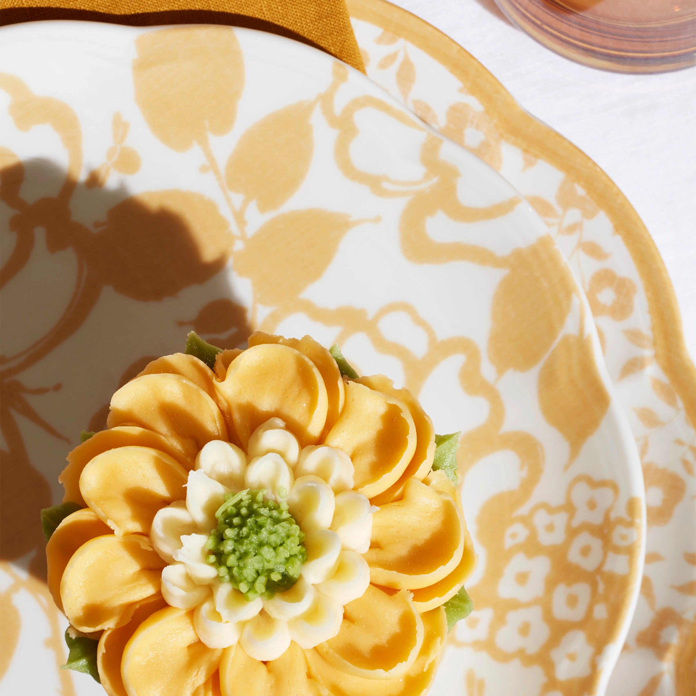 Butterfly Meadow Cottage Goldenrod Accent Plates - Set of 4