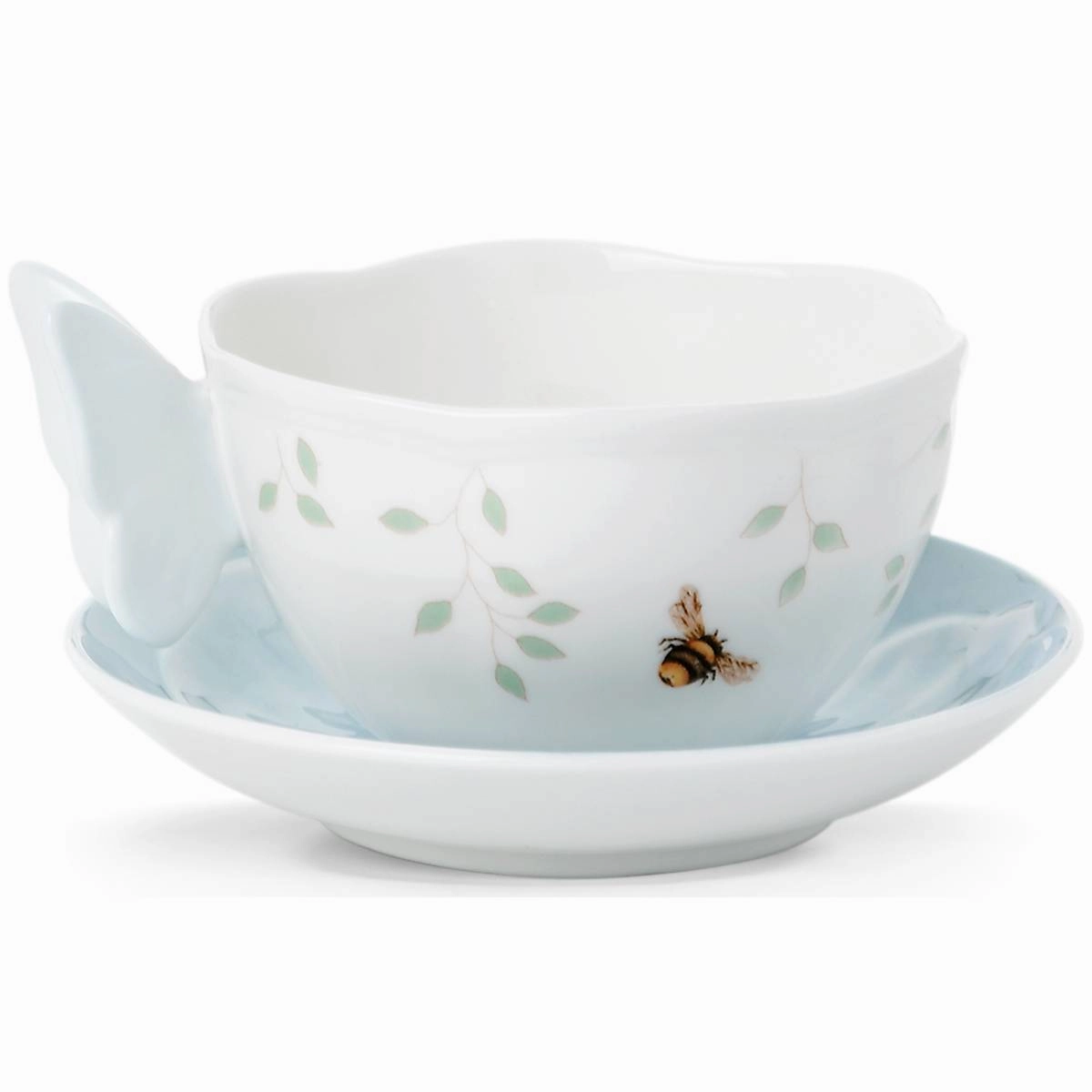 Butterfly Meadow Floral Blue Cup & Saucer
