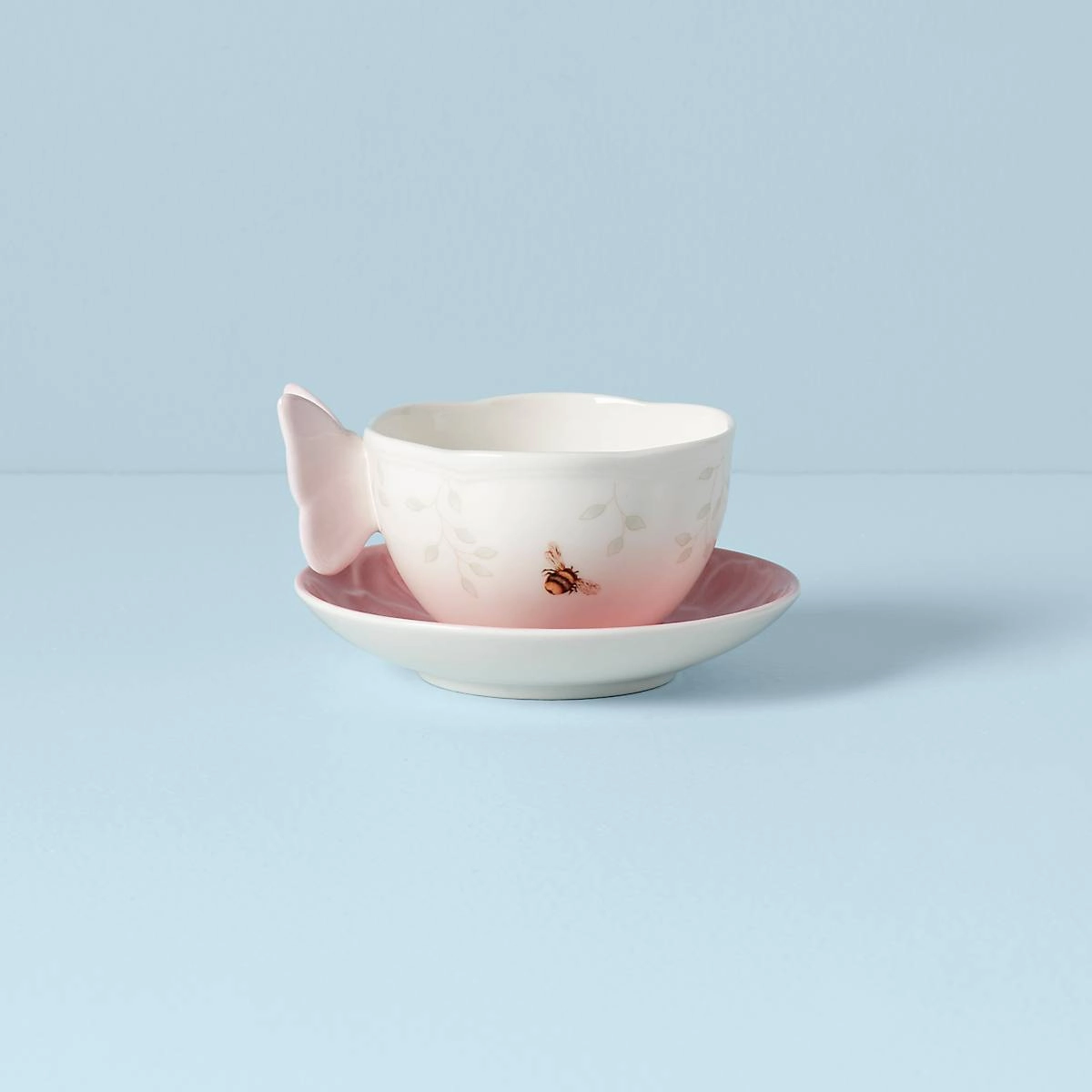 Butterfly Meadow Floral Pink Cup & Saucer