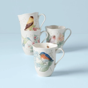 Butterfly Meadow Flutter Mugs - Set of 4modern kitchen decor ,kitchen dinner set ,dinnerware 