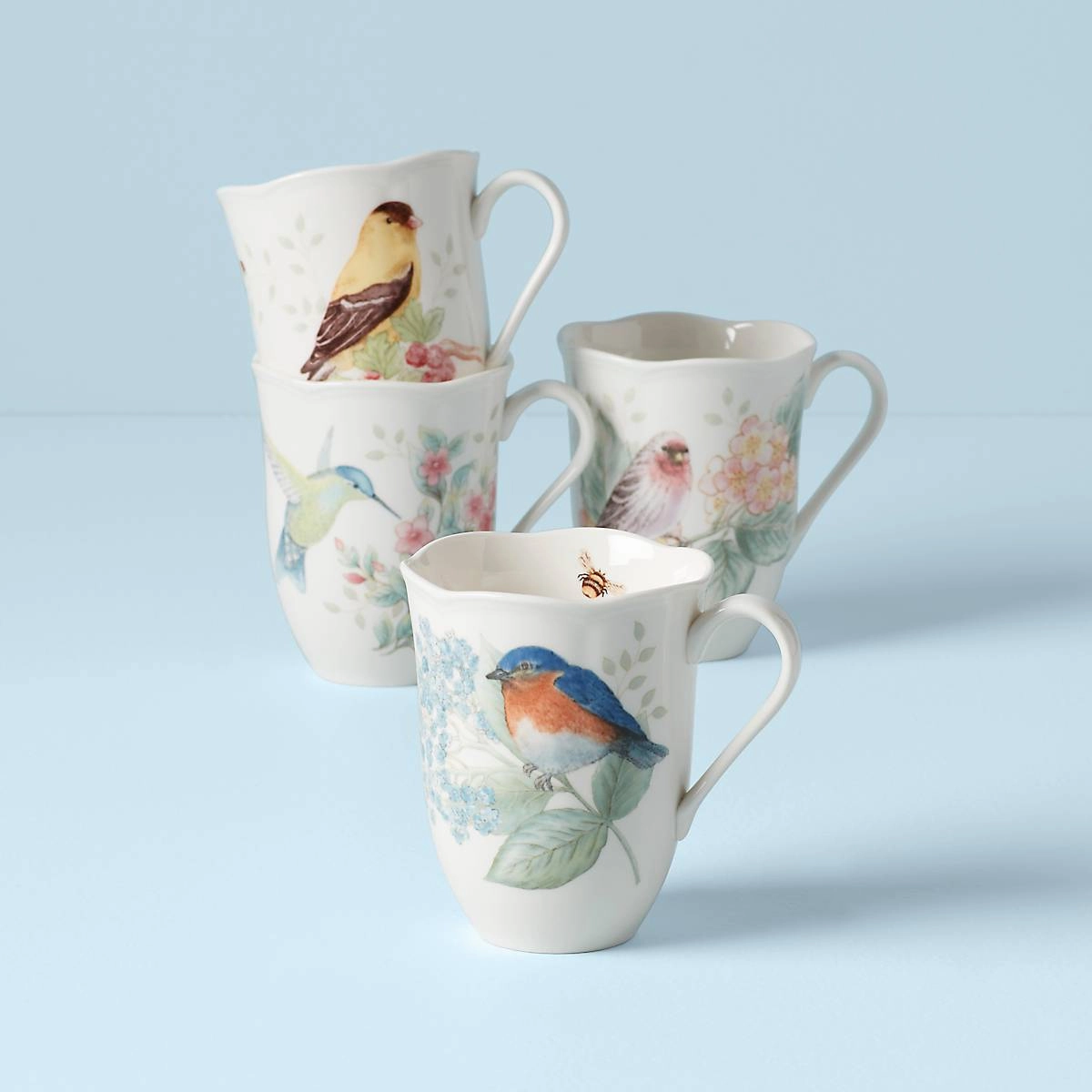 Butterfly Meadow Flutter Mugs - Set of 4modern kitchen decor ,kitchen dinner set ,dinnerware 